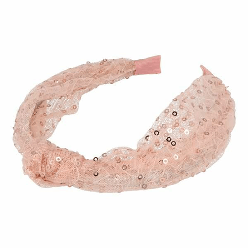 Inca Diadema Inca Paillettes Fiocco Rosa