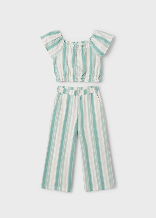 MAYORAL COMPLETO T SHIRT PANTALONE BAMBINA MAYORAL 3560 03560 44 VERDE ORIGINALE PE 2025