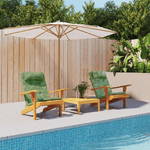 VidaXL Cuscini Sedia Adirondack 2 pz Motivo a Foglie in Tessuto Oxford