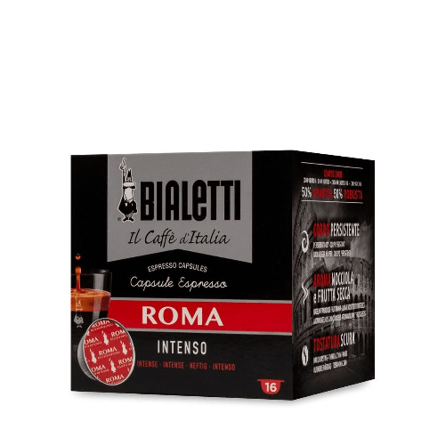 BIALETTI Capsule espresso caffe' bialetti roma gusto intenso confezione da 16 capsule espresso