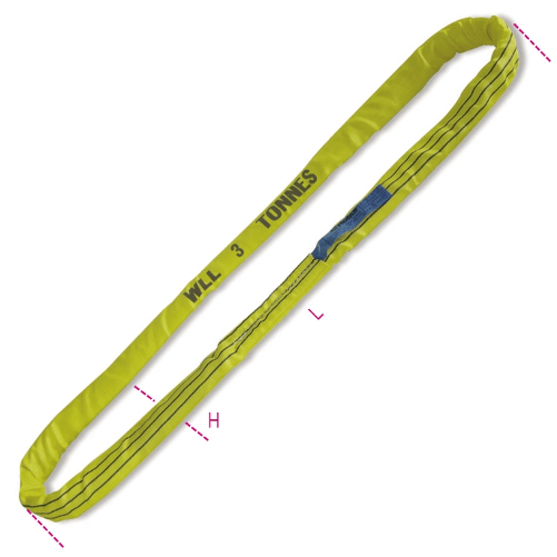 BETA Brache ad anello continuo 3t in poliestere giallo 8176 robur