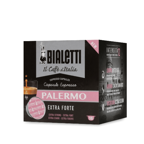 BIALETTI Capsule espresso caffe' marca bialetti palermo gusto extra forte confezione da 16 capsule