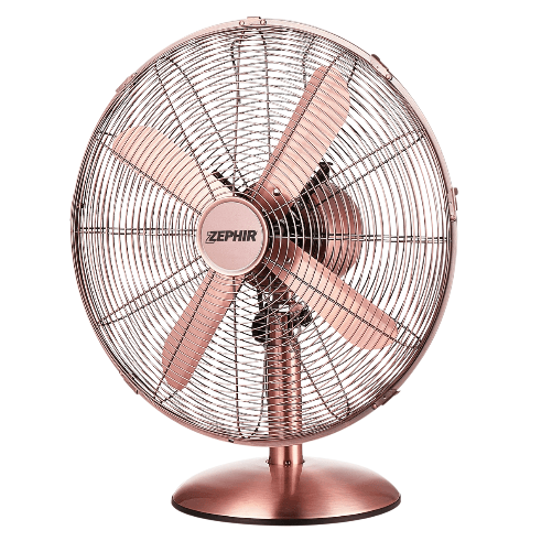 ZEPHIR Zeprir pfv40br ventilatore da tavolo retrò 45w pala 40 cm colore bronzo