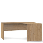 Pidema:Scrivania angolare destro noce larga 180 cm. Scrivanie ufficio in legno porta pc per arredamento camerette, dimensioni 76x180x69 cm.