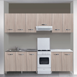 Pidema:Sottolavello cucina componibile con ante 80 cm olmo. Mobili sottolavelli per cucine componibili, dimensioni 85x80x50 cm.