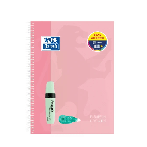 Oxford  Quaderno Oxford Europeanbook 10 Touch A4+ a quadretti 5x5 mm 150 fogli + pennarello Pelikan