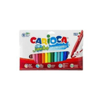 Carioca Jumbo Pack da 18 pennarelli - Punta da 6 mm - Super lavabili - Colori assortiti