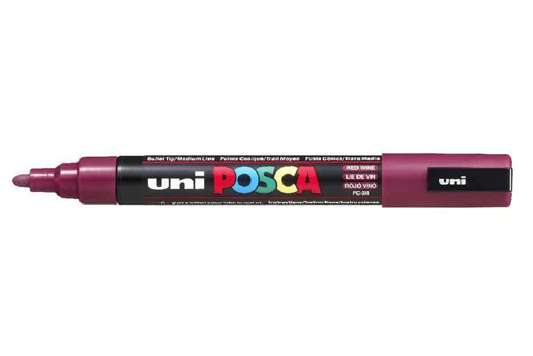 POSCA uni PC-5M evidenziatore 1 pz Tipo di punta Rosso