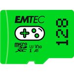 Emtec Scheda di memoria da gioco EMTEC microSDXC UHS-I U3 V30 da 128 GB (verde)