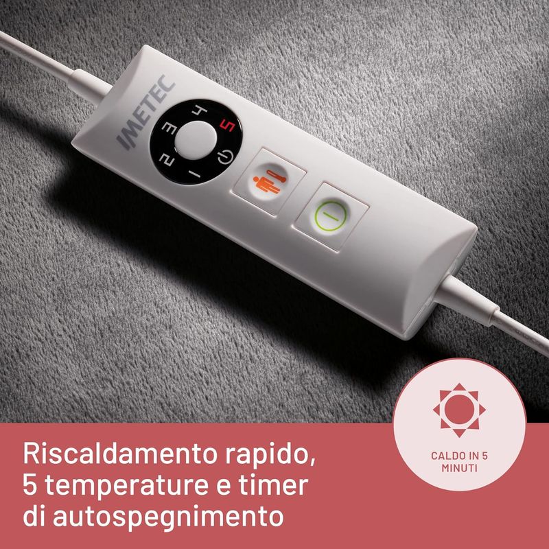 Imetec-IntellisenseFeet-Scaldapiedi-Tecnologia-intellisense-Tessuto-morbido-5-temperature-Autospegnimento-Dispositivo-sicurezza-electro-block-Rivestimento-lavabile-in-lavatrice-48x50-cm