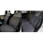 Cora Manufacturing  Serie completa coprisedili personalizzati Fiat Panda 12&gt; 4 posti post. intero tess