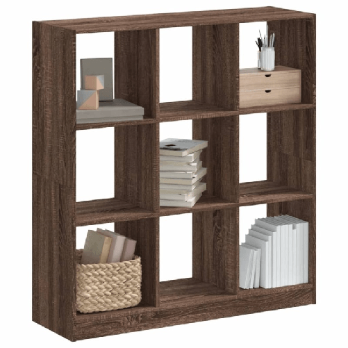 VidaXL Libreria Rovere Marrone 102x32x108 cm in Legno Multistrato