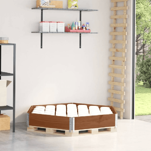 VidaXL Fioriera Rialzata Esagonale Marrone 160x160 cm Legno di Pino