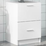VidaXL Mobile Lavabo Bianco 80x33x60 cm in Truciolare
