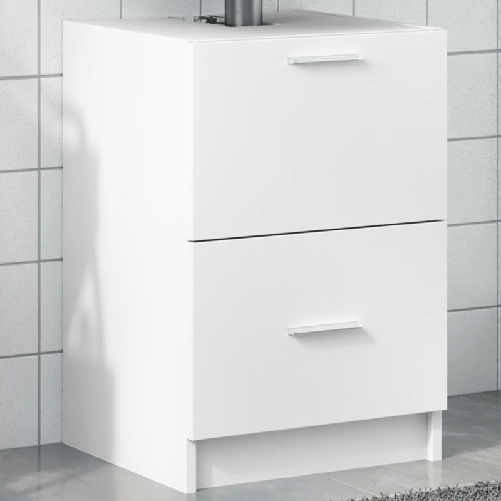 VidaXL Mobile Lavabo Bianco 80x33x60 cm in Truciolare