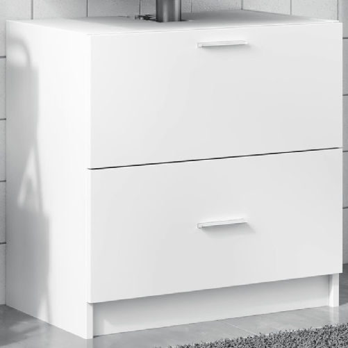VidaXL Mobile Lavabo Bianco 59x37x59 cm in Truciolare