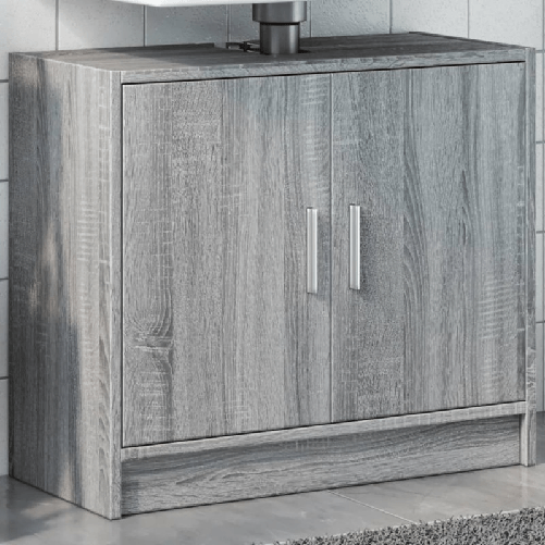 VidaXL Mobile Lavabo Grigio Sonoma 63x29x55 cm in Legno Multistrato