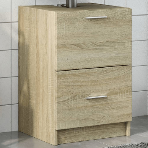 VidaXL Mobile Sottolavabo Rovere Sonoma 63x30x54 cm in Truciolare