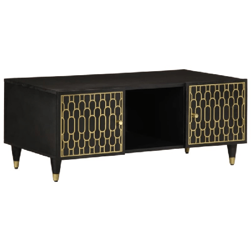 VidaXL Tavolino da Salotto 100x54x40 cm in Legno Massello di Mango