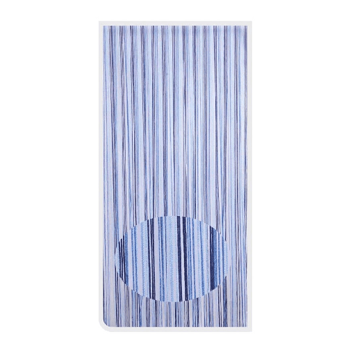 TrAdE Shop Traesio  Tenda Moschiera Antimosche Con Corde Cordoncino Bicolore Blu 120x230cm Tpl87 017396 -