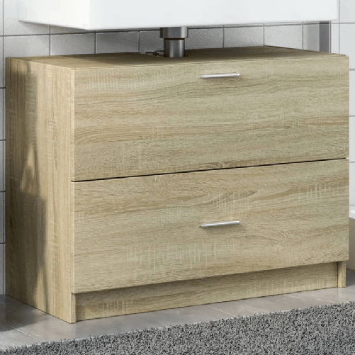 VidaXL Mobile Sottolavabo Rovere Sonoma 78x37x59 cm in Truciolare
