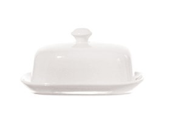 LA PORCELLANA BIANCA Burriera con coperchio Terrine cm. 14 x 11