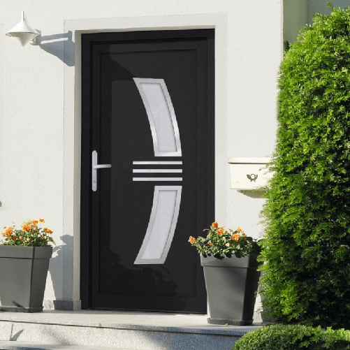 VidaXL Porta Ingresso Antracite 98x208 cm in PVC