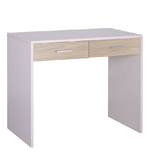 Pidema:Scrivania ufficio bianca larga 91 cm. Scrivanie in legno porta pc per camerette completa di due cassetti olmo, dimensioni 76x91x55 cm.