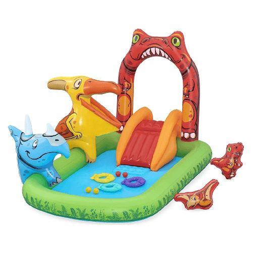 TrAdE Shop Traesio  Parco Giochi Acquatico Jurassic Splash Piscina Gonfiabile Da Esterno Per Bambini 53160 -