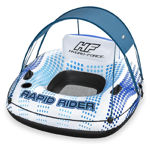 TrAdE Shop Traesio  Poltrona Rapid Rider Canopy Fondo In Rete Con Parasole Portabicchiere Maniglie 43725 -