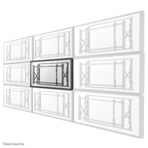 Neomounts LED-VW1750BLACK Supporto videowall da parete 32-55" - Pull-out - max 35 kg