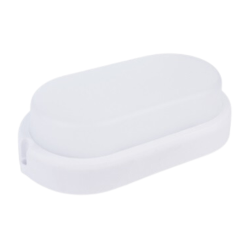 ECOVA Plafoniera led ten ideas ip54 elittica 15 watt 1200 lumen colore bianca con cavo