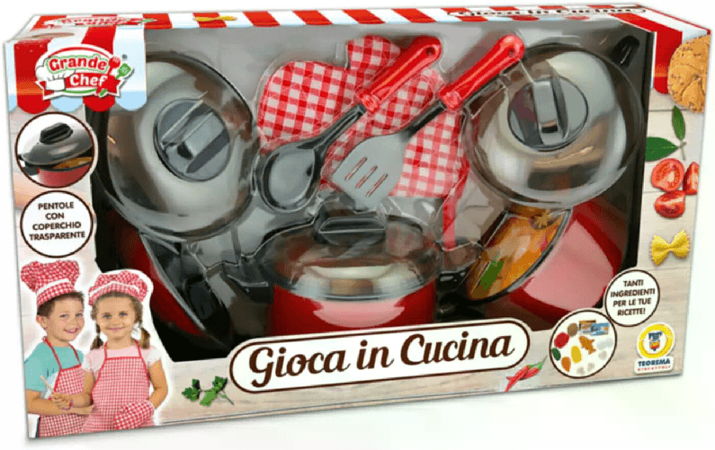 TEOREMA SET PENTOLE REALI CON ACCESSORI