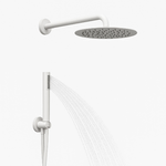 OGOMONDO  Set per doccia soffione tondo in acciaio inox 250 millimetri color bianco opaco *** finitura