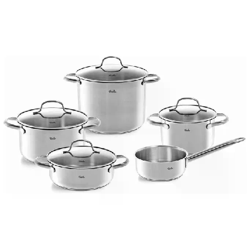 Fissler San Francisco Set di Pentole in Acciaio Inox 5 Pezzi