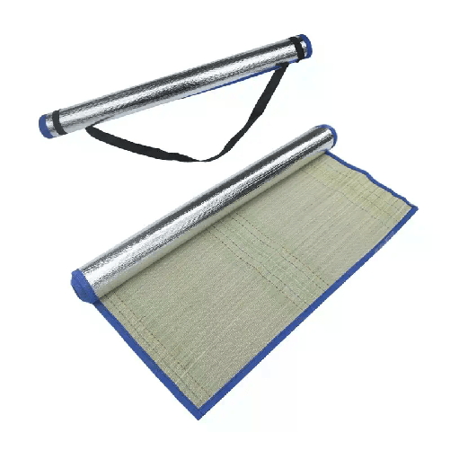 Kmt Style Stuoia In Paglia 170x90Cm Spiaggia isolamento Alluminio Campeggio Telo Portatile