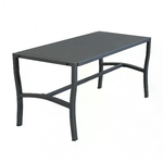 BS COM Tavolino da Giardino in Acciaio,Acciaio cm 92x45x45 - SHELDON