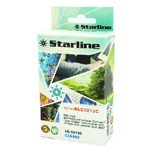 STARLINE Starline - Cartuccia Ink per print C/BROTHER LC-3213C - Ciano