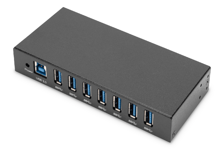 Digitus Hub USB 3.0, 7 porte, Industrial Line