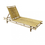 MILANI HOME BODEVAN - lettino da giardino in bamboo