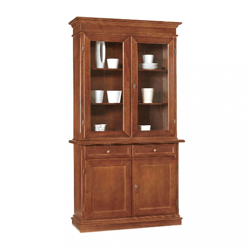 MILANI HOME JAQUELINE - credenza con vetrina in legno massello
