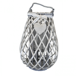 MILANI HOME GEORGIE - lanterna in vimini tondo 15 x 36 cm