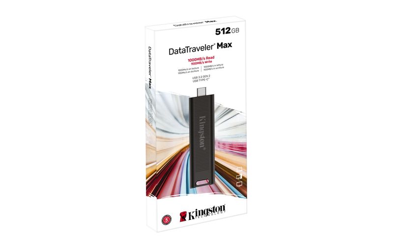 Kingston-Technology-DataTraveler-Max-Unita--Flash-Usb-512Gb-Usb-Tipo-C-Nero