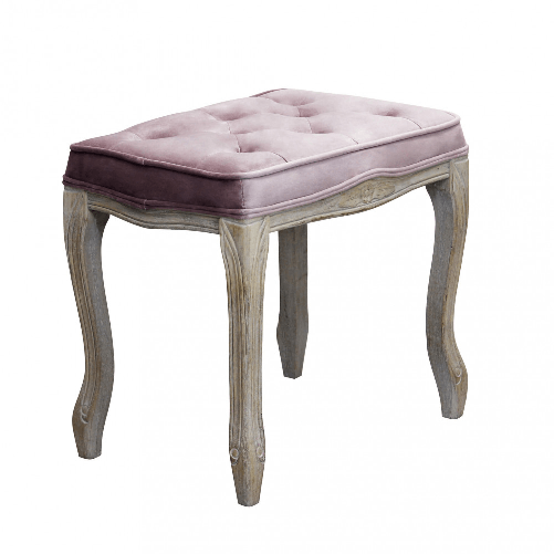 MILANI HOME NAPO - sgabello vintage in velluto