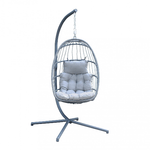 MILANI HOME SOPHIA - poltrona sospesa pieghevole con cuscino