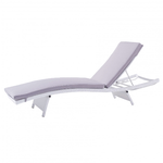 MILANI HOME ELLIPSIS - lettino prendisole completo di cuscino intreccio in rattan sintetico