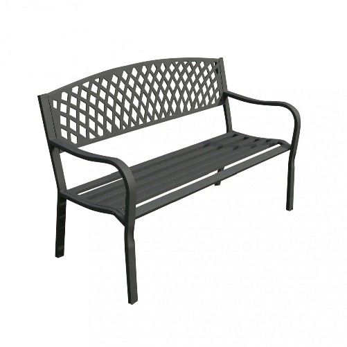 MILANI HOME AMADO - panchina da giardino 2 posti in ferro