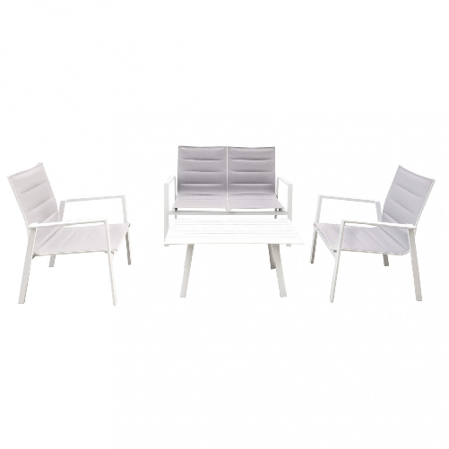MILANI HOME EXSILIUM - salotto da giardino 4 posti in alluminio