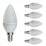 OPTONICA Lampadina led candela e14 8.5watt resa 60w risparmio energetico 6000k pezzi 6