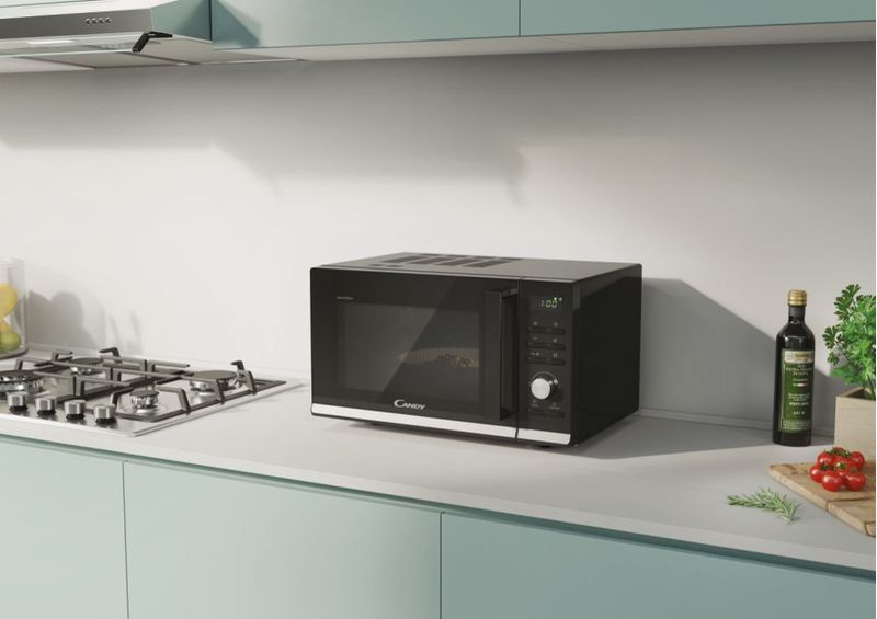 Candy-Moderna-CMGA23TNDB-ST-Superficie-piana-Microonde-con-grill-23-L-900-W-Nero